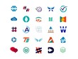 © Glowing Graphics - Mega Logo Design Collection. Best Premium Logo Vector Template. Logo Mood board Concepts and Idea generations set