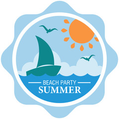 Poster - Summer Sticker Vector 