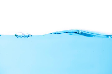 water wave isolated on white background.