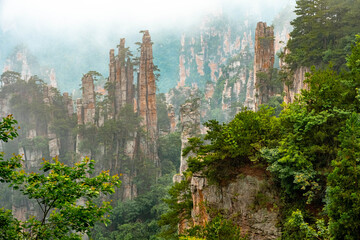 the magnificent landscape of Zhang Jia Jie