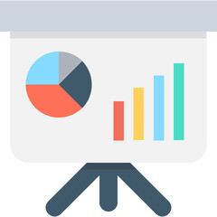 Wall Mural - 
Graph Presentation Vector Icon
