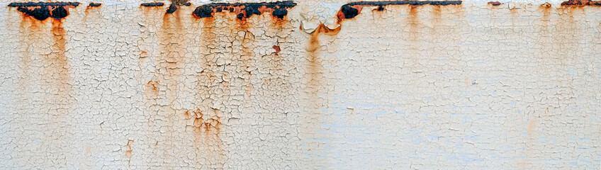 Rust of metals.Corrosive Rust on old iron white.Use as illustration for presentation.Background rust texture as a panorama. 