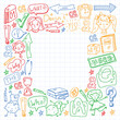 © helen_f - Concept of learning English. Flat design, vector pattern.