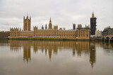 Fototapeta Big Ben - Houses of Parliament, Big Ben and River Thames daytime view, London, United Kingdom 2020