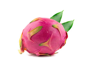 Wall Mural - Dragon fruit, pitaya an isolated on white background with clipping path