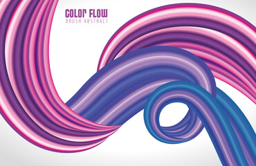 Sticker - purple color flow poster in white background vector illustration design