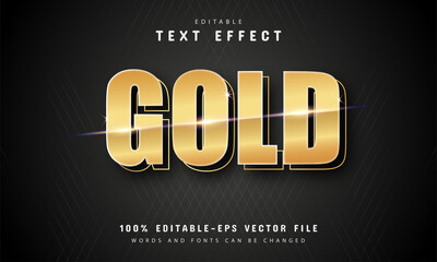 Wall Mural - Gold text effect vector design