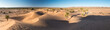 Panorama dans les dunes du désert marocain