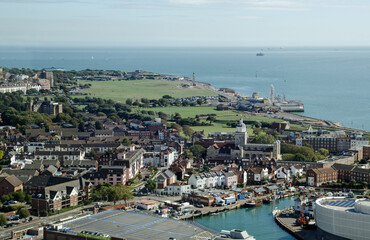 Wall Mural - Portsmouth and Southsea, aerial view