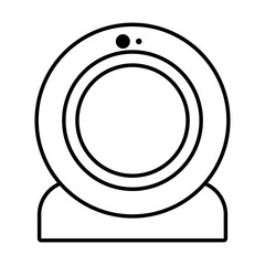 Sticker - web cam icon, line style