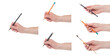© Object Studio - Male hand holding a brush on a white background.