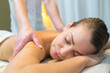 © auremar - young beautiful women relaxing and enjoying at spa center