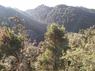 view of the mountains