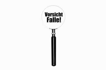 Canvas Print - Vorsicht Falle