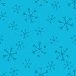 © Anzelika - Seamless Christmas pattern doodle with hand random drawn snowflakes.Wrapping paper for presents, funny textile fabric print, design,decor, food wrap, backgrounds. new year.Raster copy.Sky blue, black
