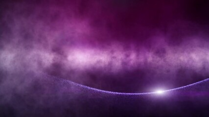 Poster - abstract universe with artistic planet and star in motion.