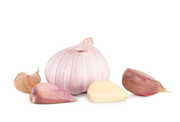 Garlic isolated on a white background