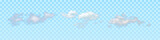 Fototapeta Na sufit - Isolated realistic clouds on transparent background