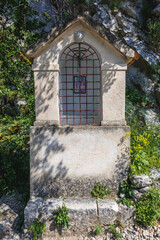 Wall Mural - Chapel on the road to St John Fortress in Kotor town, Montenegro