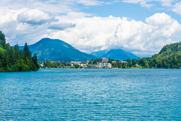 Landscape of Lake Bled, Slovenia