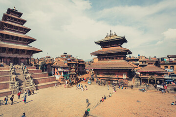 Durban Square in the center of the old part of Bhaktapur