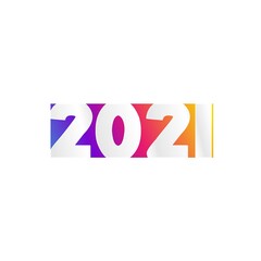 Wall Mural - Happy 2021 new year card  for your seasonal holidays flyers, greetings and invitations cards and christmas themed congratulations and banners.