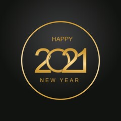 Wall Mural - Happy 2021 new year card  for your seasonal holidays flyers, greetings and invitations cards and christmas themed congratulations and banners.