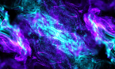 Wall Mural - Beautiful floating colorful smoke dust background.