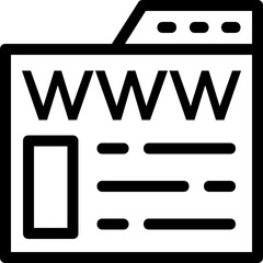 Wall Mural - website vector icon