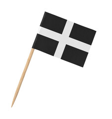 Wall Mural - Small paper flag of Cornwall on wooden stick