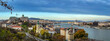 Panoramic view of Budapest cityscape, bridges, landmarks, skyline and river danube, Hungary Capitol.