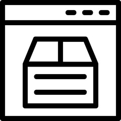 Wall Mural - website vector line icon