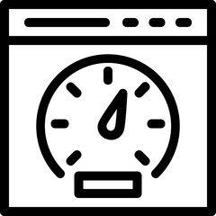 Wall Mural - website vector line icon