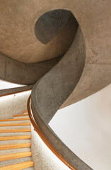 Poster - Modern spiral staircase. Contemporary architecture abstract background
