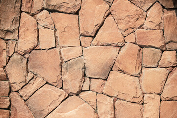 Wall Mural - brown stone wall texture background