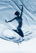 © Artem Popov - healthy sporty woman inside water sphere