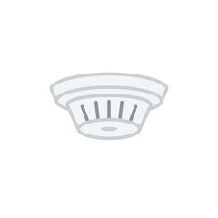 Wall Mural - Smoke detector icon. Clipart image isolated on white background.