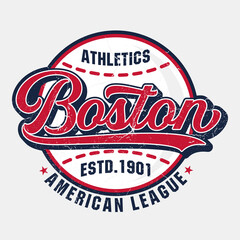 Boston Athletics - Tee Design For Printing