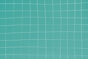 Poster - Turquoise distorted geometric square tile texture background