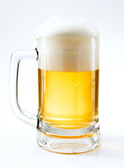 Canvas Print - Draught beer png in a mug mockup