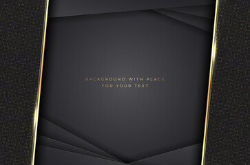 Wall Mural - abstract shiny and dark background with copy space