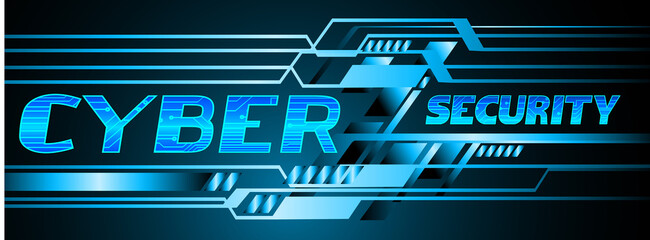 Sticker - binary circuit board future technology, blue cyber monday security concept background