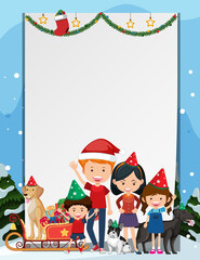 Poster - Blank Xmas frame template