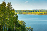 Fototapeta Do pokoju - River Volga in the summer in central Russia