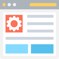 Wall Mural - website flat vector icon