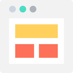 Wall Mural - website flat vector icon