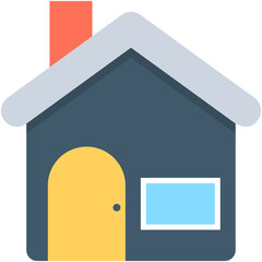 Poster - 
House Flat Vector Icon
