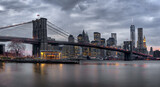 Fototapeta  - Panorama new york city at night