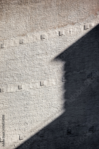 the old yellow brick wall Canvas Print