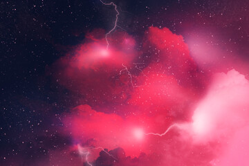 Wall Mural - colorful abstract universe textured background